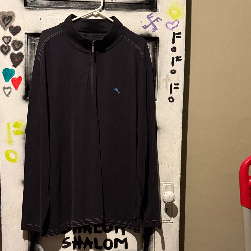 Men's Black Zip-Up Sweater